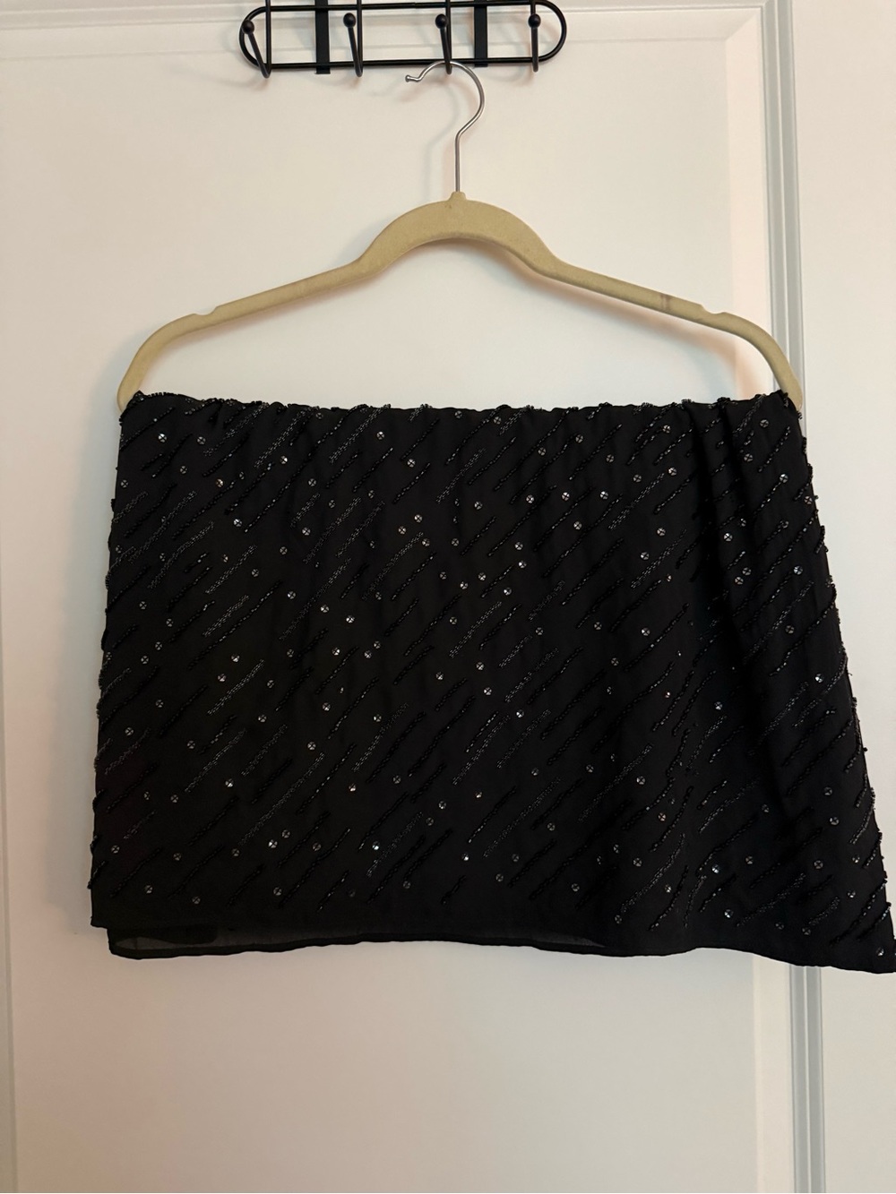 Banana Republic Black Beaded Skirt